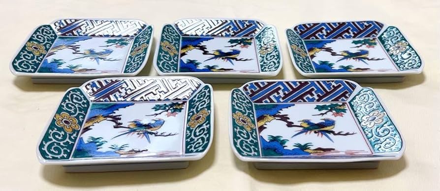 美品 九谷焼 九谷仙龍 大皿 飾皿 古九谷花鳥（皿立付）30cm 美品 九谷焼 九谷仙龍 大皿 飾皿 古九谷花鳥（皿立付）30cm